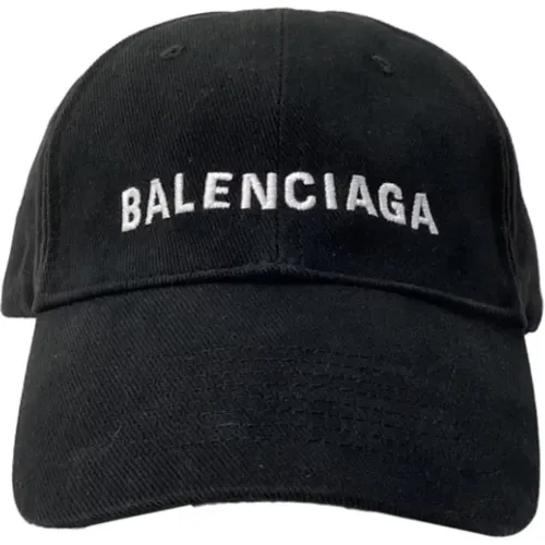 Pre-owned Accessories, male, , Size: ONE SIZE Pre-owned Cotton hats - Balenciaga Vintage - Modalova