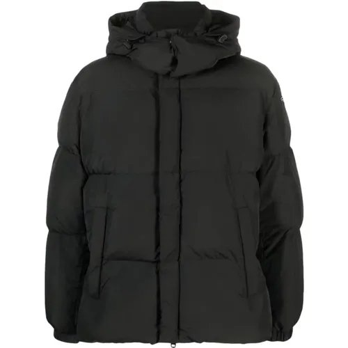 Padded Coat with Detachable Hood , male, Sizes: S, L - Diesel - Modalova