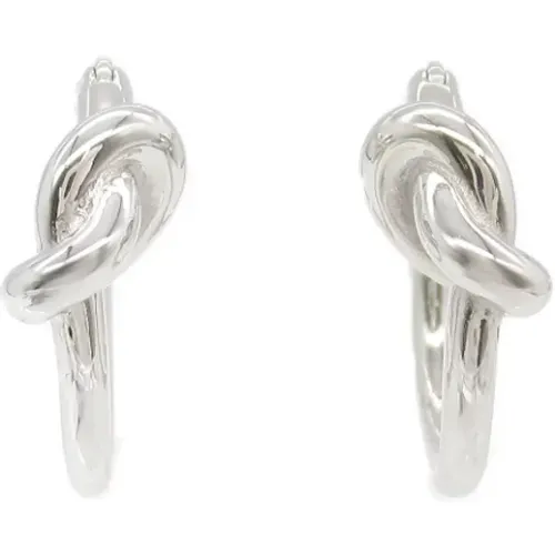 Pre-owned Jewellery, female, , Size: ONE SIZE Pre-owned Silver earrings - Celine Vintage - Modalova