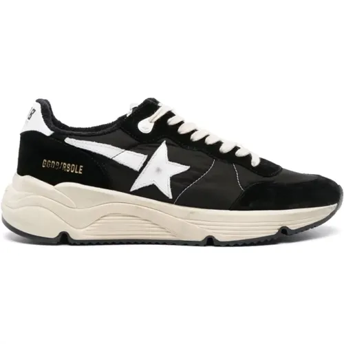 Running Sneakers with Nylon Upper and Suede Toe , male, Sizes: 7 UK, 8 UK - Golden Goose - Modalova