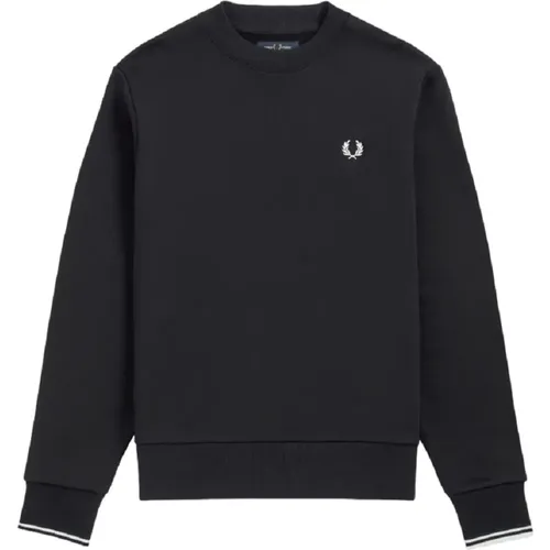 Sweatshirts, male, , Size: M Crew Neck Sweatshirt - Fred Perry - Modalova