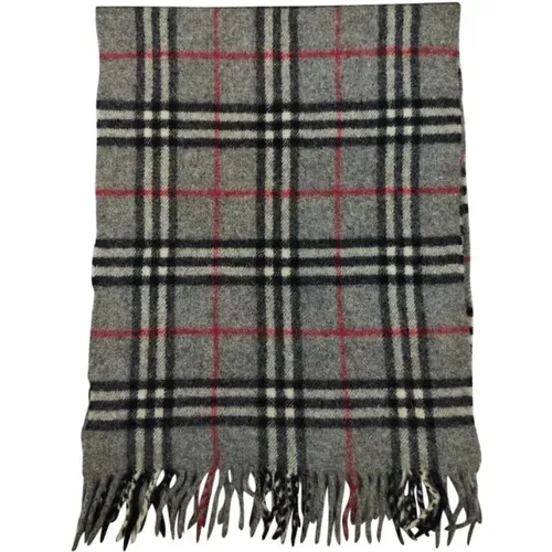 Pre-owned Scarves, female, , Size: ONE SIZE Pre-owned Silk scarves - Burberry Vintage - Modalova