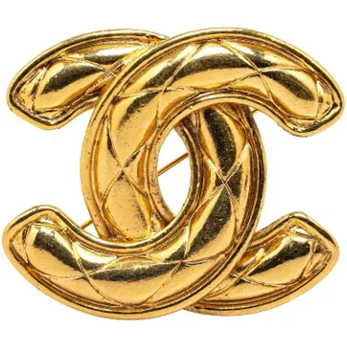 Pre-owned Jewellery, female, , Size: ONE SIZE Pre-owned Metal brooches - Chanel Vintage - Modalova