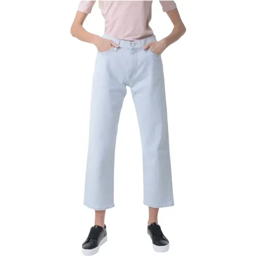 Klassische Twist Cropped Jeans , Damen, Größe: W30 - Calvin Klein - Modalova