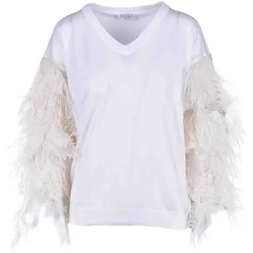 Luxury Cotton Blouse, Elevate Your Wardrobe , female, Sizes: M - BRUNELLO CUCINELLI - Modalova