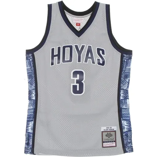 Sportswear, male, , Size: S Georgetown Hoyas Basketball Tank Top - Mitchell & Ness - Modalova