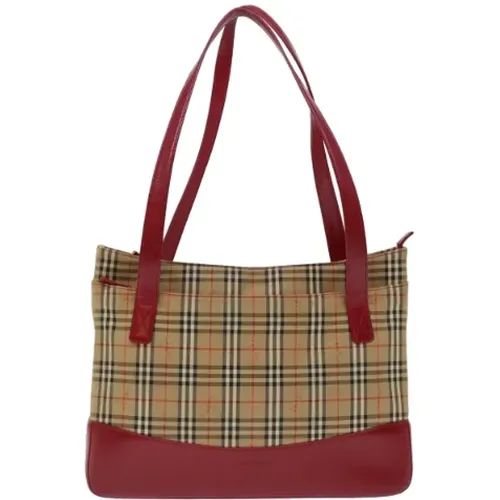 Pre-owned Tote Bags, female, , Size: ONE SIZE Pre-owned Canvas totes - Burberry Vintage - Modalova