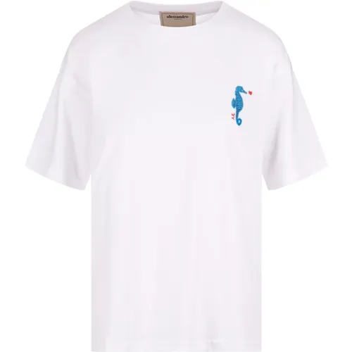 T-shirts and Polos , female, Sizes: M, L, XS, S - Alessandro Enriquez - Modalova