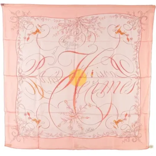 Pre-owned Scarves, female, , Size: ONE SIZE Pre-owned Silk scarves - Hermès Vintage - Modalova