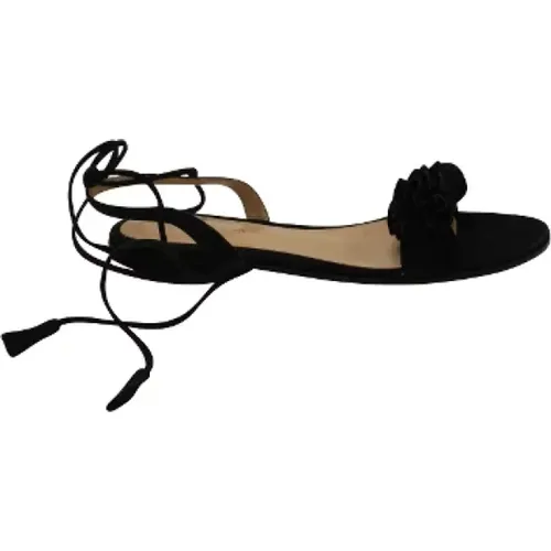 Pre-owned Sandals, female, , Size: 6 US Pre-owned Suede sandals - Gianvito Rossi Pre-owned - Modalova