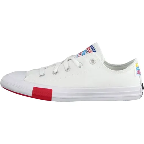 Weiße Low-Top-Sneakers Chuck Taylor All Star Ox Kids - Converse - Modalova