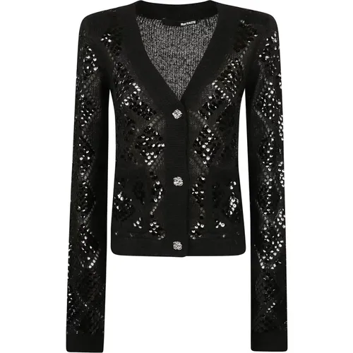 Cardigans, female, , Size: L Sequin Knit Cardigan - Rotate Birger Christensen - Modalova