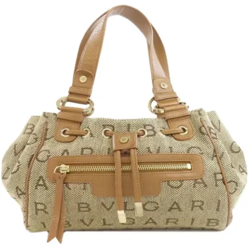 Pre-owned Handbags, female, , Size: ONE SIZE Pre-owned Canvas handbags - Bvlgari Vintage - Modalova