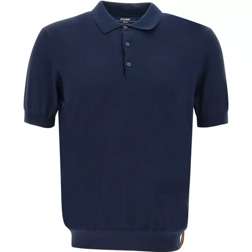 Men's Cotton Polo Shirt , male, Sizes: XL, M, L, S - K-way - Modalova