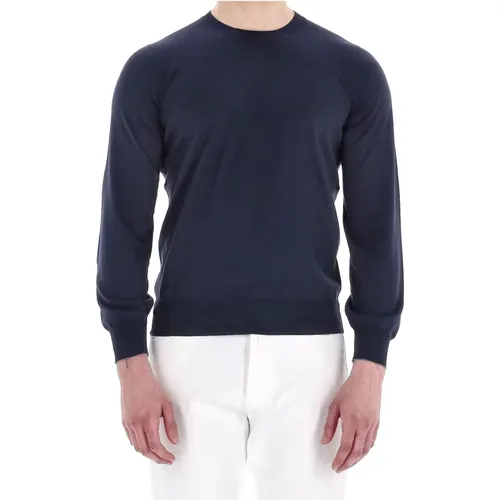 Round-neck Knitwear, male, , Size: 2XL Cotton Crewneck Sweater - BRUNELLO CUCINELLI - Modalova