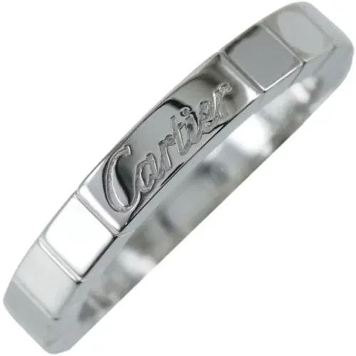 Pre-owned Jewellery, female, , Size: ONE SIZE Pre-owned White Gold rings - Cartier Vintage - Modalova