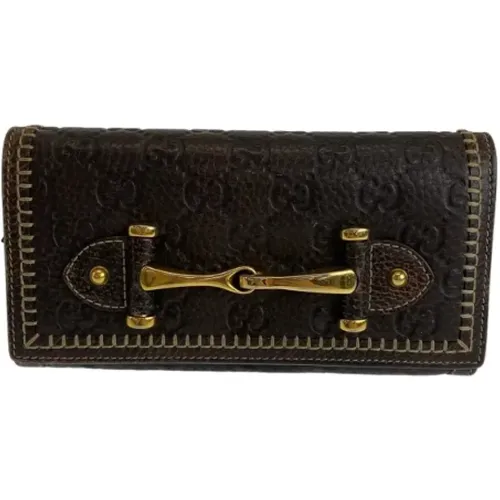 Pre-owned Wallets, female, , Size: ONE SIZE Pre-owned Leather watches - Gucci Vintage - Modalova