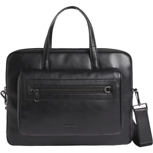 Schwarze Laptop-Tasche für Männer - Calvin Klein - Modalova
