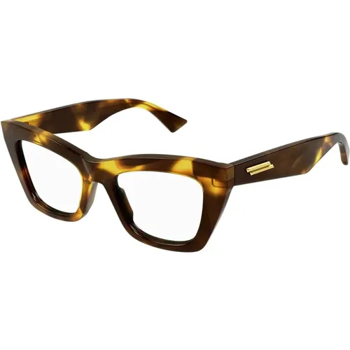 Modern Cat-Eye Eyeglasses , female, Sizes: 50 MM - Bottega Veneta - Modalova