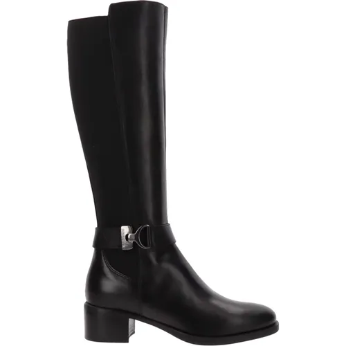 Leather Womens Boots Elegant Modern Style , female, Sizes: 5 UK, 6 UK, 3 UK, 4 UK, 7 UK - Nerogiardini - Modalova