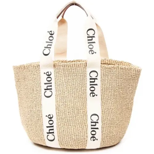 Pre-owned Tote Bags, female, , Size: ONE SIZE Pre-owned Canvas totes - Chloé Pre-owned - Modalova