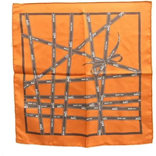 Pre-owned Scarves, female, , Size: ONE SIZE Pre-owned Silk scarves - Hermès Vintage - Modalova