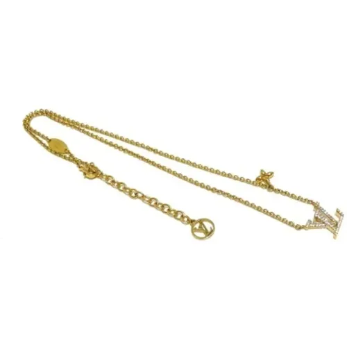 Pre-owned Jewellery, female, , Size: ONE SIZE Pre-owned Gold necklaces - Louis Vuitton Vintage - Modalova