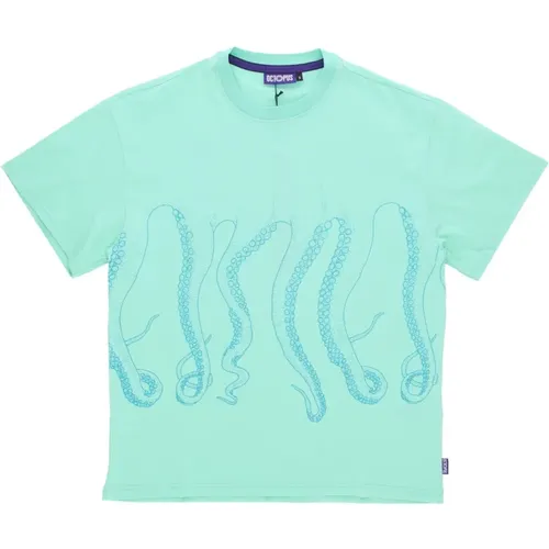 T-Shirts, male, , Size: S Tentacles Logo Print Tee - Octopus - Modalova