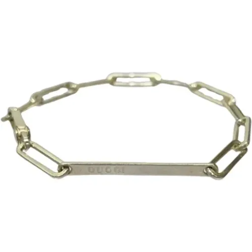 Pre-owned Jewellery, female, , Size: ONE SIZE Pre-owned Silver bracelets - Gucci Vintage - Modalova