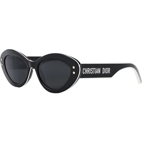 Schwarze Sonnenbrille mit glänzendem Finish - Dior - Modalova