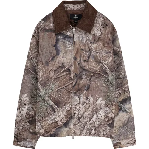 Light Jackets, male, , Size: XL Realtree Camo Trucker Jacket - Represent - Modalova