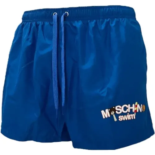 Beachwear, male, , Size: S Sea Logo Swim Shorts - Moschino - Modalova