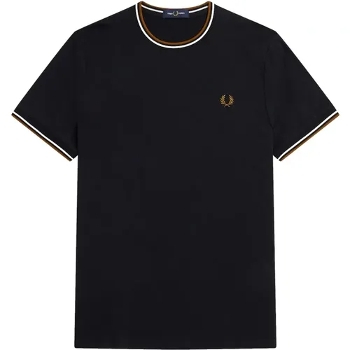 T-Shirts, male, , Size: 3XL Twin Tipped Round Neck T-Shirt - Fred Perry - Modalova