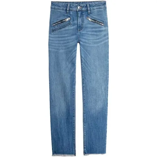 Blaue Denim Skinny Jeans , Damen, Größe: W28 - Zadig & Voltaire - Modalova