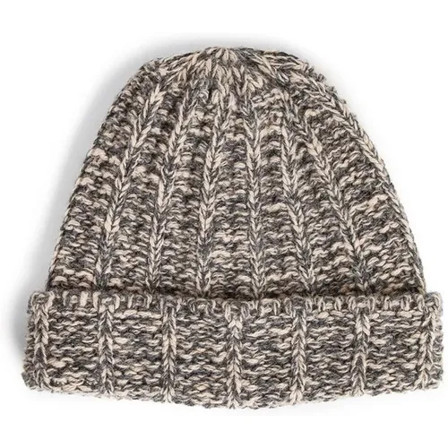 Beanies, male, , Size: M Chunky Ribbed-Knit Beanie Hat - Maison Margiela - Modalova