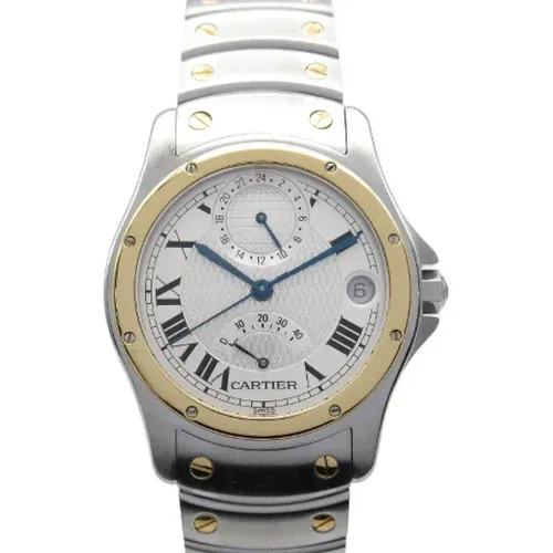 Pre-owned Metal watches , male, Sizes: ONE SIZE - Cartier Vintage - Modalova