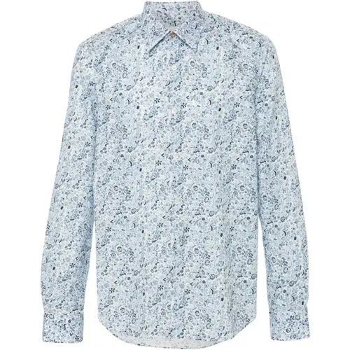 Clear Floral Print Shirt , male, Sizes: XL, 2XL - Paul Smith - Modalova