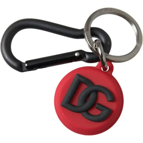 Keyrings, unisex, , Size: ONE SIZE Logo Keyring Bag Charms Brass Ring - Dolce & Gabbana - Modalova