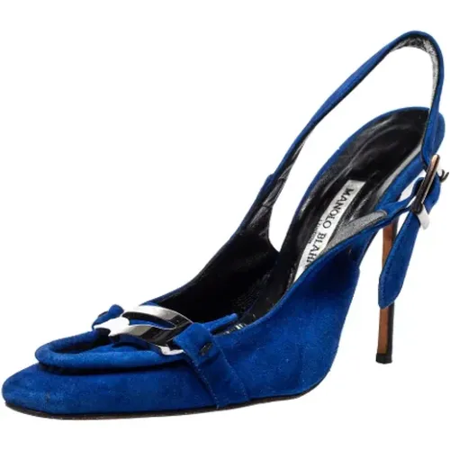 Pre-owned Pumps, female, , Size: 9 1/2 US Pre-owned Suede sandals - Manolo Blahnik Pre-owned - Modalova