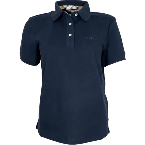 Polo Shirts, female, , Size: M Navy Bowford Polo Shirt - Barbour - Modalova