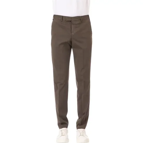 Silk and Cotton Stretch Trousers , male, Sizes: L, XL, M - PT Torino - Modalova