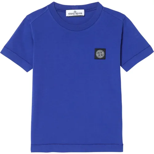 Kurzarm Rundhals T-Shirt - Stone Island - Modalova