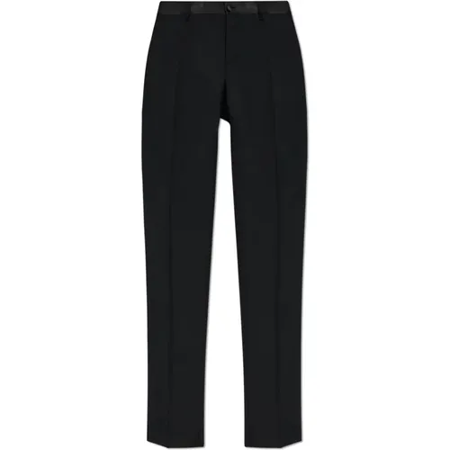 Suit Trousers, male, , Size: M Wool Tuxedo Trousers - Dolce & Gabbana - Modalova