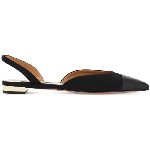 Goldener Absatz Slingback Ballerinas , Damen, Größe: 41 EU - Aquazzura - Modalova