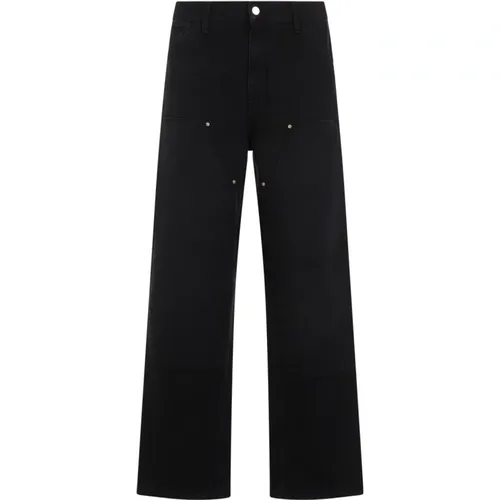 Cotton Double Knee Pants , male, Sizes: W29 L32, W30 L32 - Carhartt WIP - Modalova