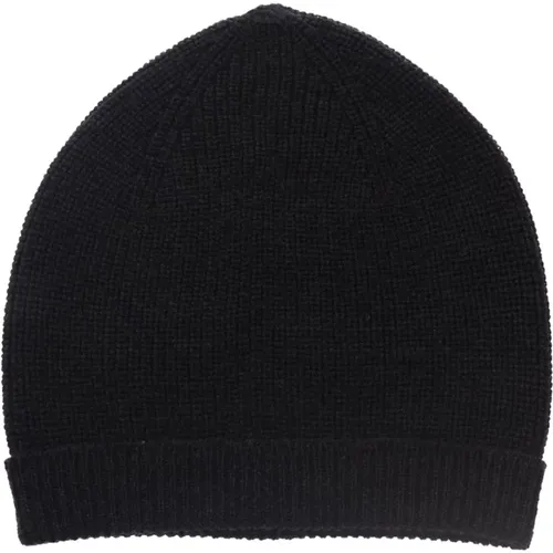 Beanies, male, , Size: ONE SIZE Ribbed Beanie Hat - Alpha Studio - Modalova