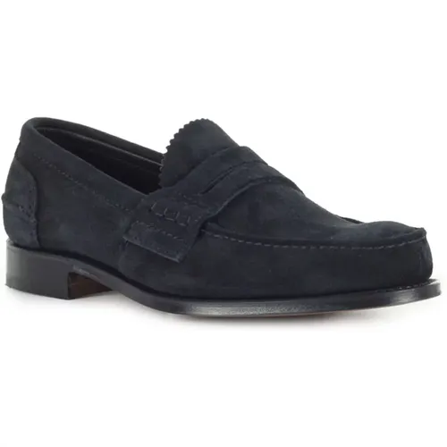 College Style Suede Loafer , male, Sizes: 7 UK - Church's - Modalova