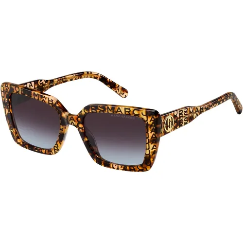Muster Havana/Braune Sonnenbrille,Schwarz/Grau Getönte Sonnenbrille - Marc Jacobs - Modalova