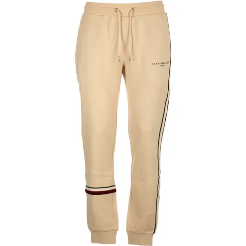 Trousers White , male, Sizes: M, L - Tommy Hilfiger - Modalova