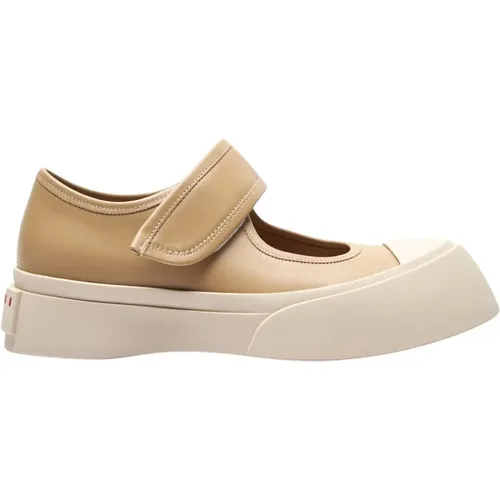 Platform Mary Jane Sneakers , Damen, Größe: 38 EU - Marni - Modalova